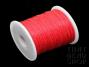 1mm Bright Coral Waxed Cotton Cord Roll - 100 Yards